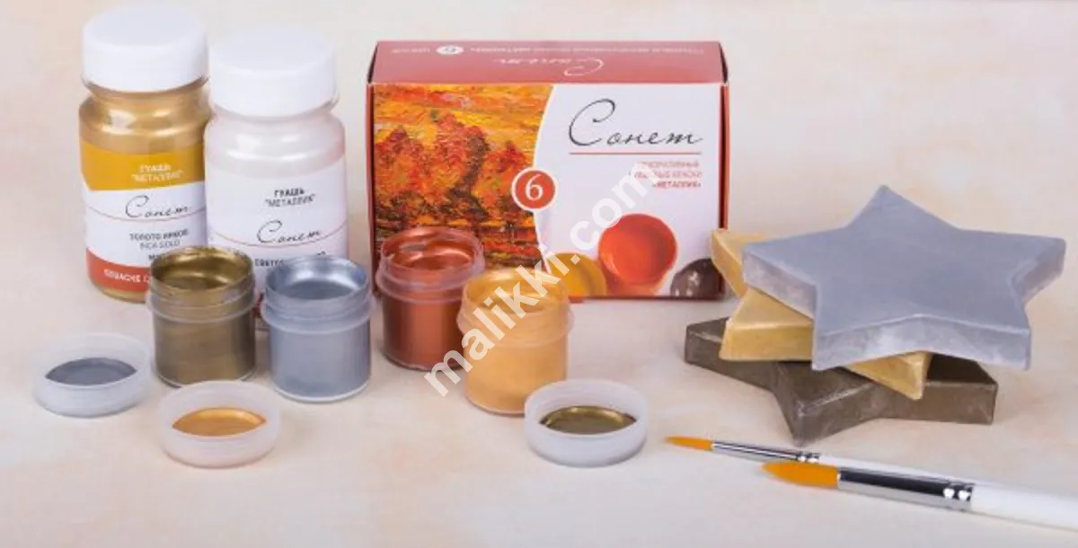 3k Sonnet Metallic Gouache Set  6 x 20ml Jars
