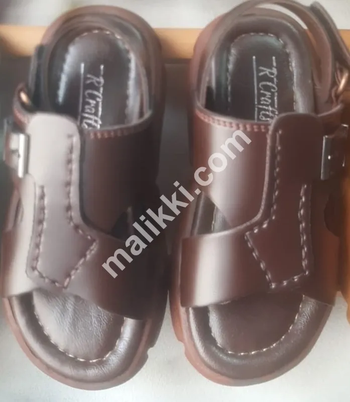 Dark Brown Sandal For Boys
