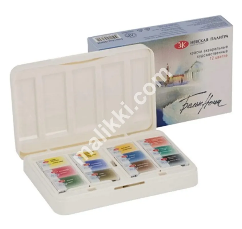 3K Nevskaya Palitra White Nights Watercolors Set of 12