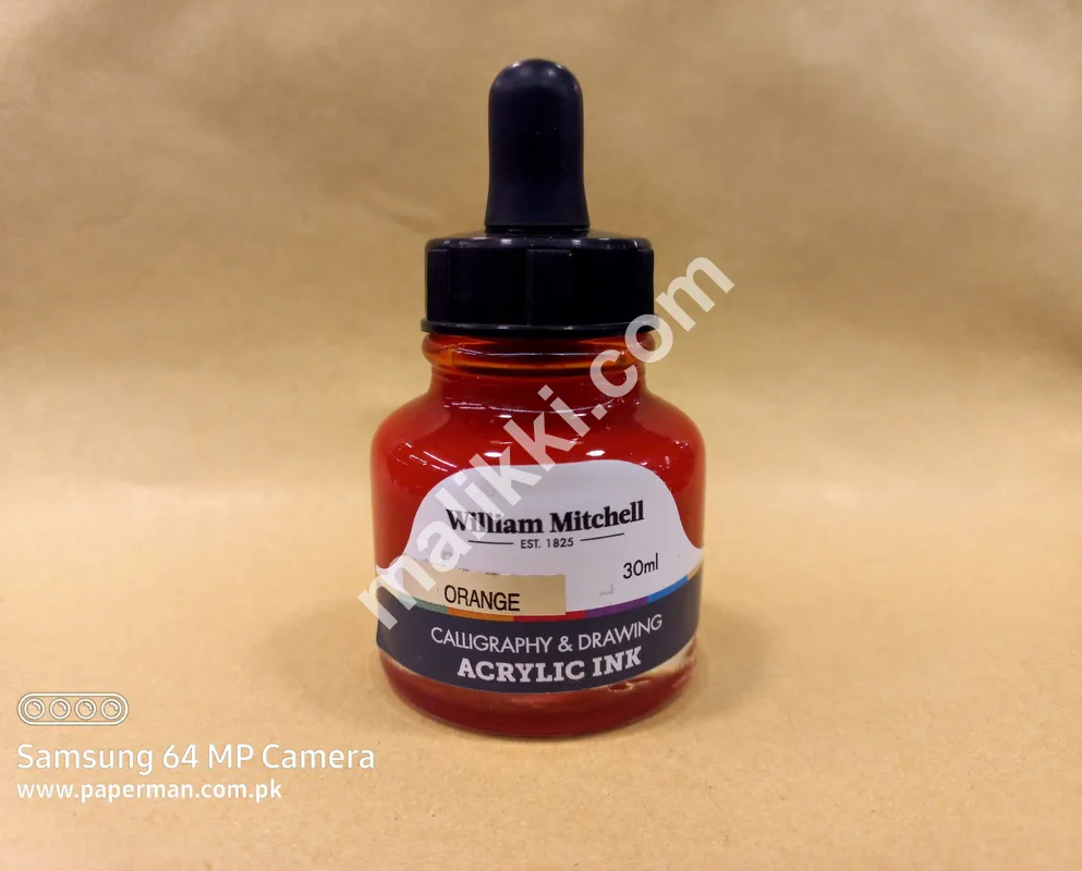 Acrylic Inks  Orange  30ml