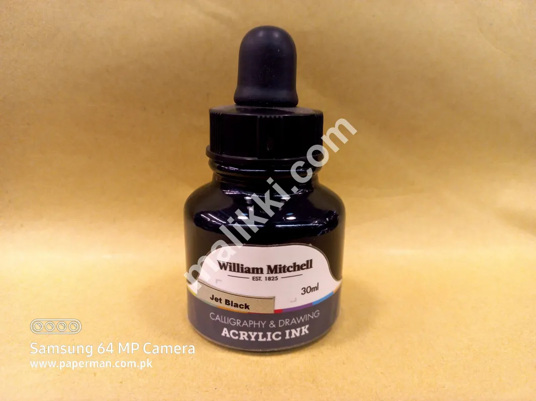 Acrylic Inks Jet Black 30ml