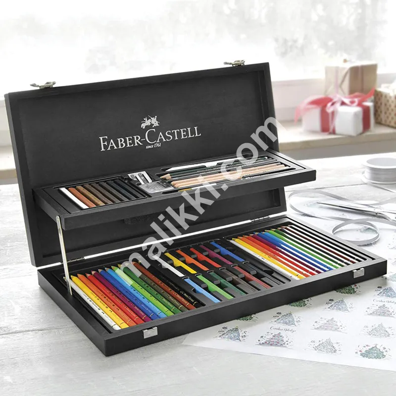 Art set the FABER-CASTELL Art & Graphic Compendium, 54 subject, wooden box