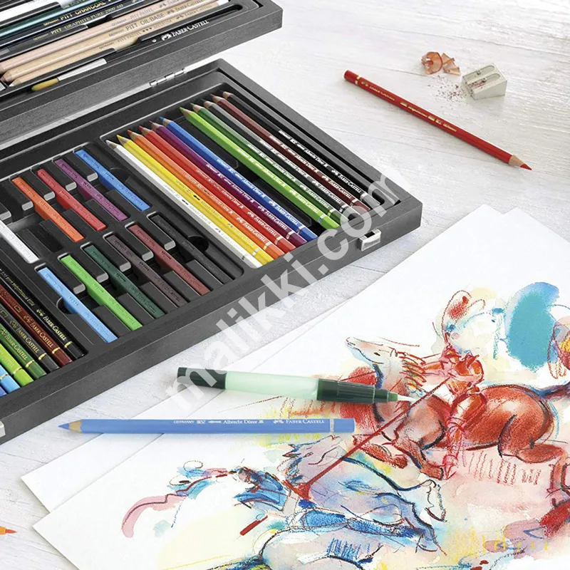 Art set the FABER-CASTELL Art & Graphic Compendium, 54 subject, wooden box