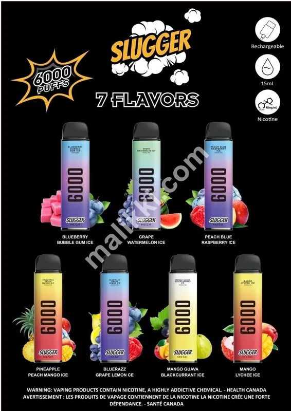 Slugger Disposable Pod 6000 Puffs