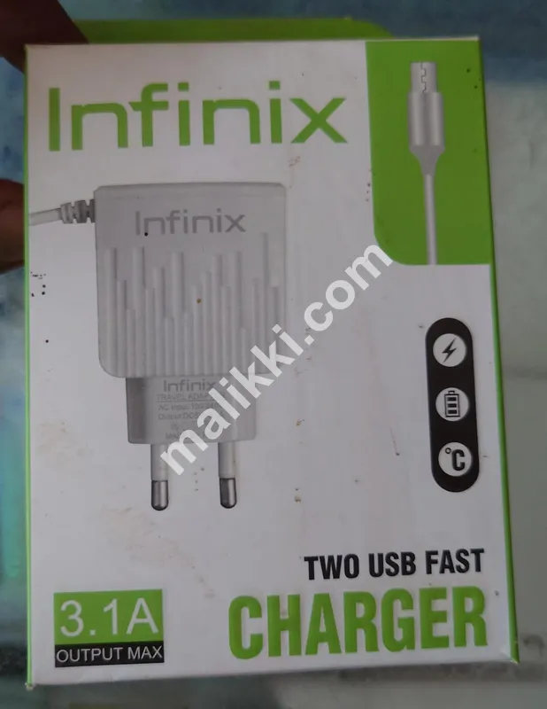 Infinix Chargedr 3.1 A Two USB Fast Charging Ports
