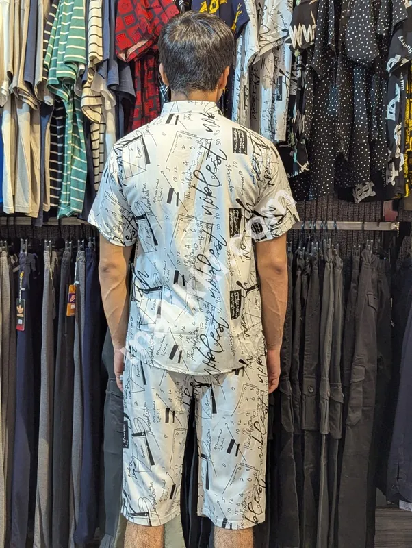 Linen Black&White Tracksuit