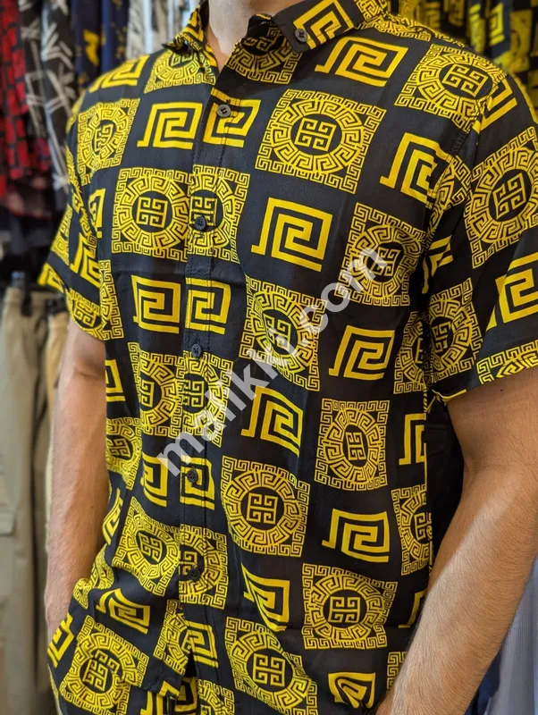 Linen Yellow Black Tracksuit
