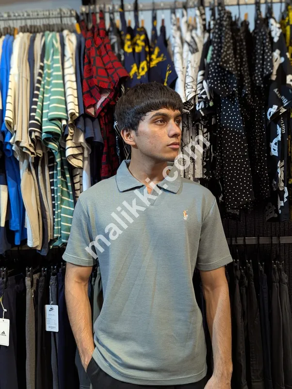 Old Money Grey Polo Shirt