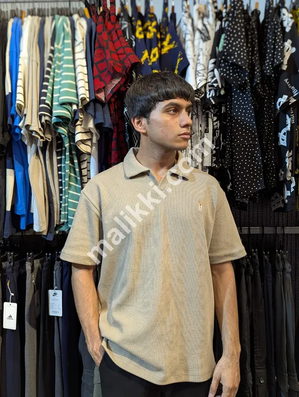 Old Money Beige Polo Shirt