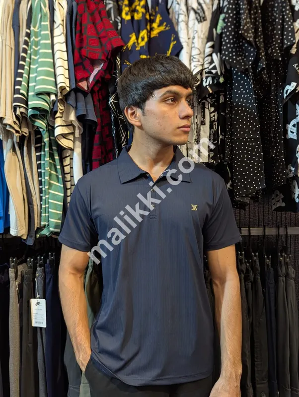 LV China Fabric Green Polo Shirt