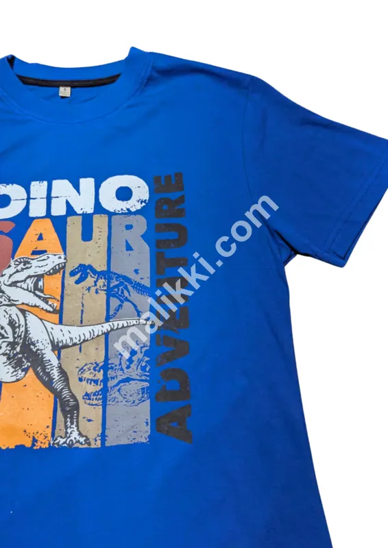 MEN BLUE DINOSAUR T-SHIRT