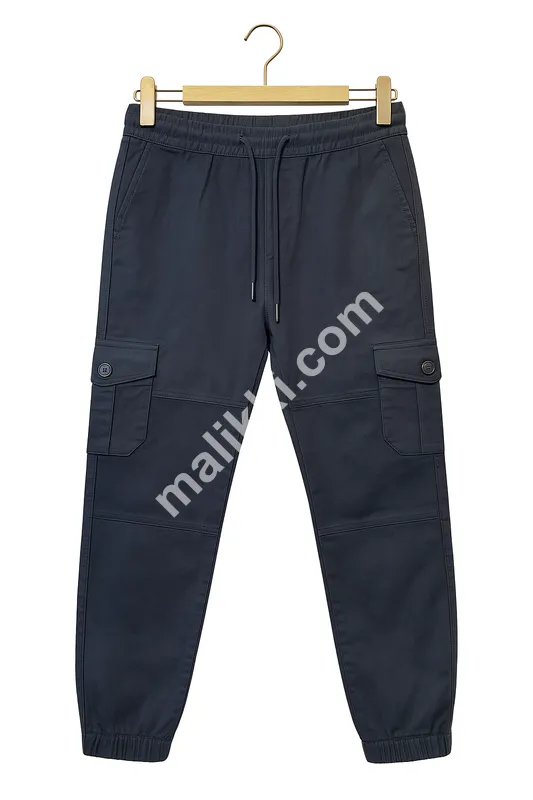 Men Navy Blue Cargo Pent