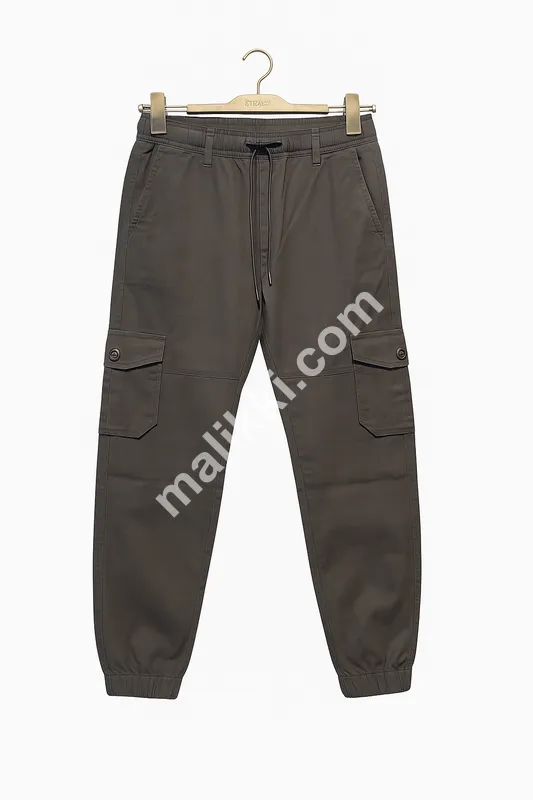 Men Olive Green Cargo Pent