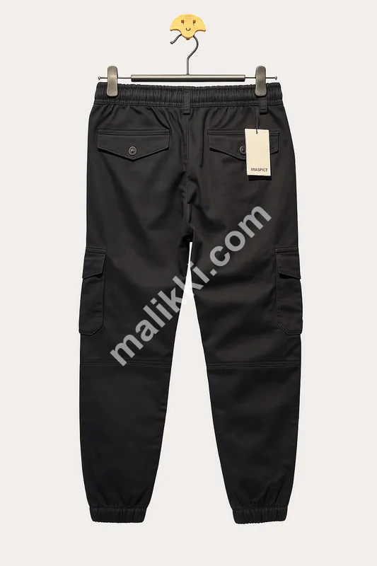 Men Black Cargo pent