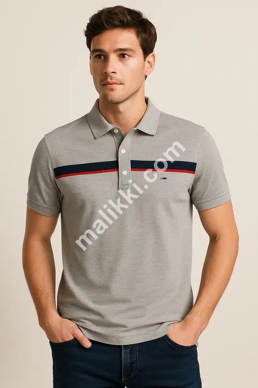 Men Gray Polo Shirt