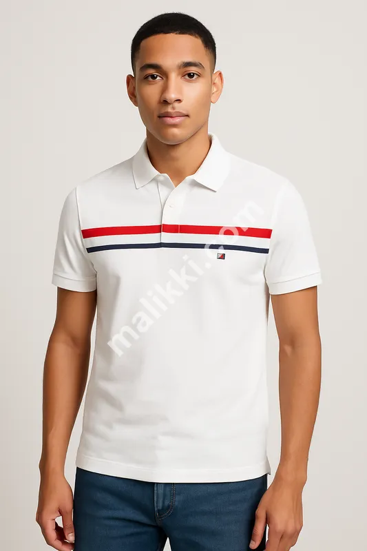 Men White Polo Shirt