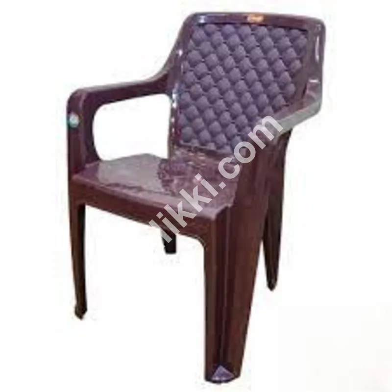 سلور پلاسٹک کی کرسی، آرمریسٹ کے ساتھ-0