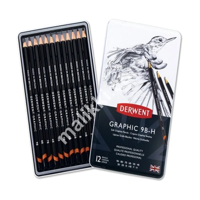 Derwent Graphic Sketching Pencils Soft 12 Pack
