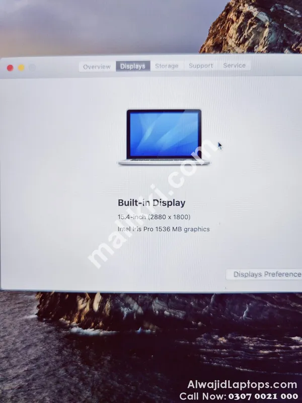 Apple Macbook Pro Core i7 2015 2GB Dedicated Card A1398