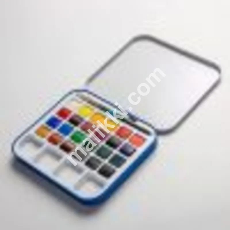 DALER ROWNEY : AQUAFINE TRAVEL WATERCOLOR PAINT SET : HALF PAN : SET OF 24