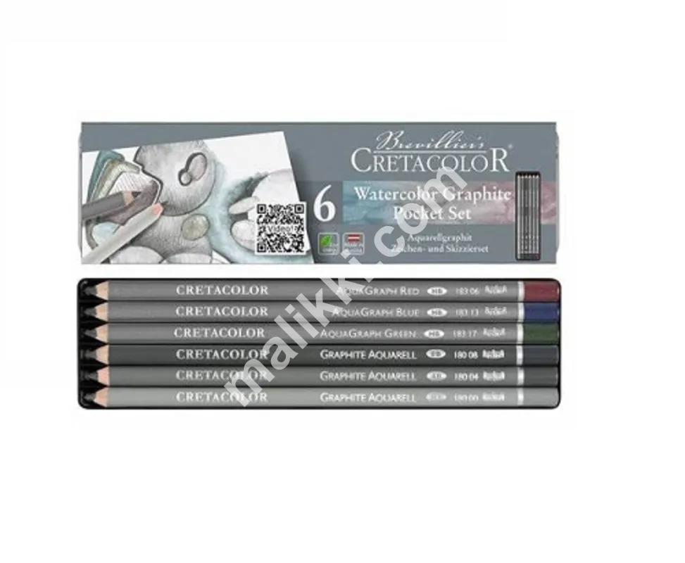 Cretacolor Watercolor Graphite Pocket Set of 6pcs