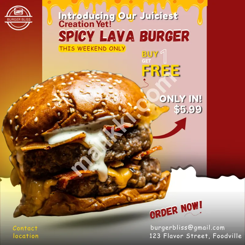 I will design food flyers and menu cards  