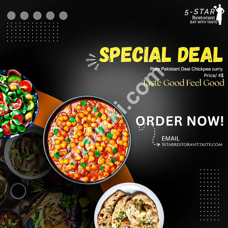 I will design food flyers and menu cards  