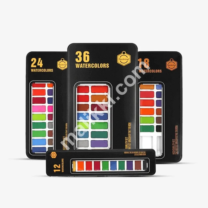Keep Smiling Watercolor Set in Tin Box 36 Pcs 