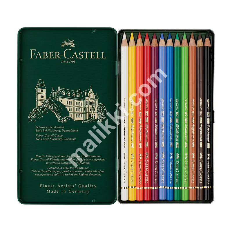 Faber Castell Polychromos Artists Colour Pencil Tin of 12
