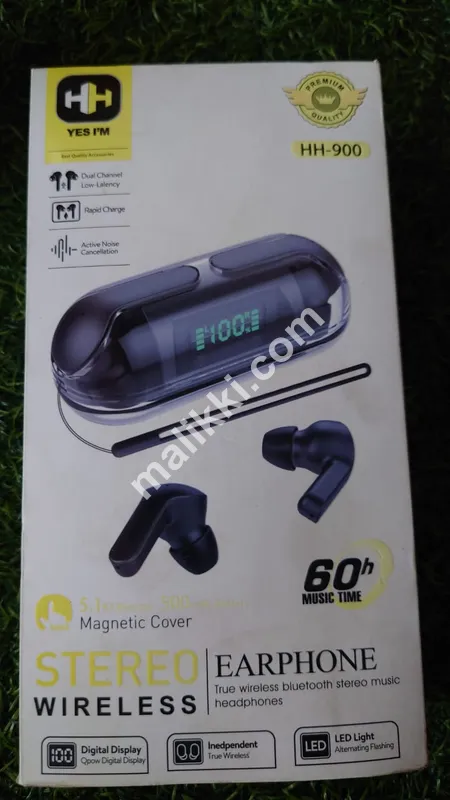 HH Stereo Wireless Earphone 60h Music Time Magnetic Cover