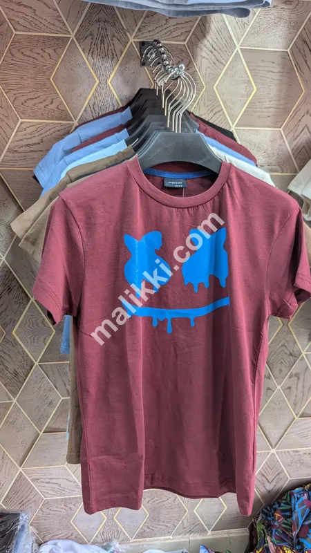 Maroon Smile Kids T Shirt