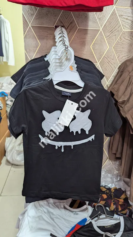 Black Smile Kids T Shirt