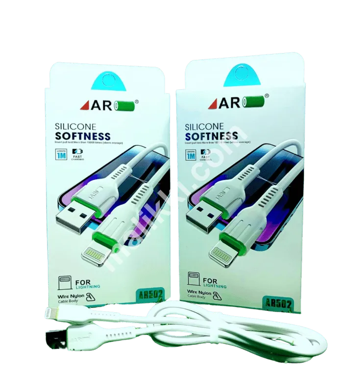 AR SILICON SOFTNESS IPHONE CABLE Model:AR 502-0