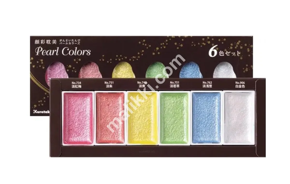 KURETAKE GANSAI TAMBI Pearl Colors 6 Colors Set  MC20PC/6V