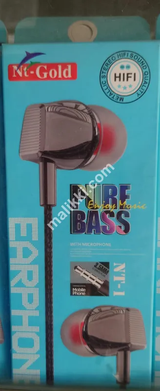 Nt Gold Pure Bass Earphones Wired Hi-Fi