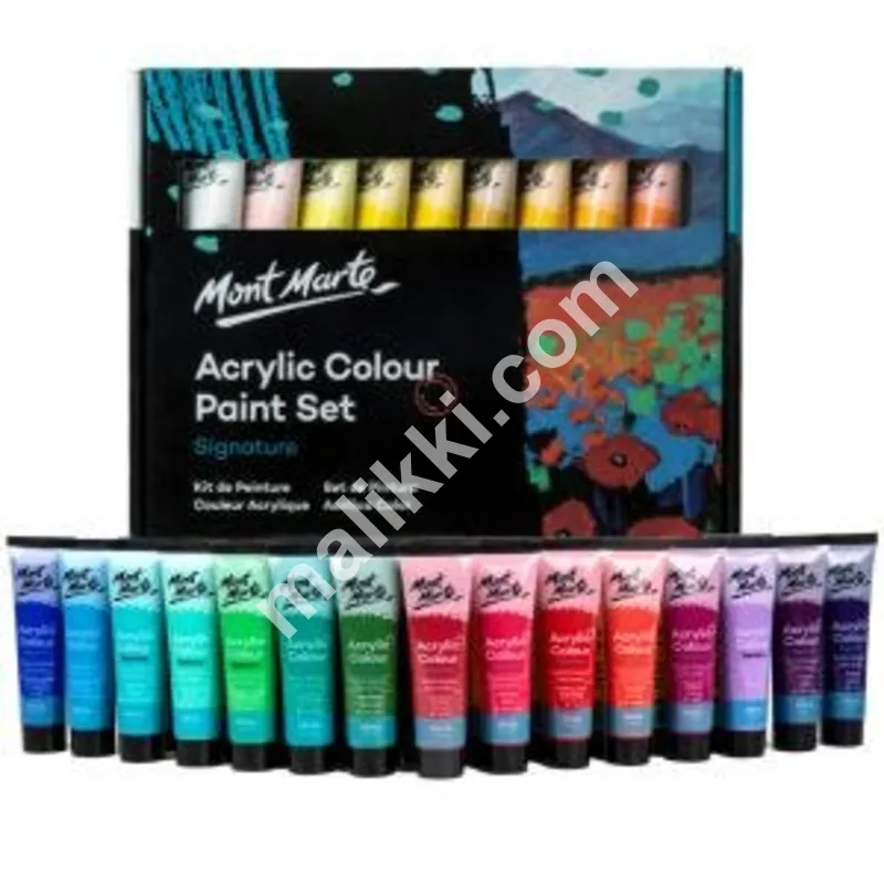 Mont Marte Acrylic Colour Paint Gift/Artist Set 36ml Tubes 36pcs