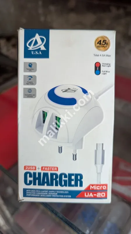 U.S.A Dual USB Fast Charger UA-20