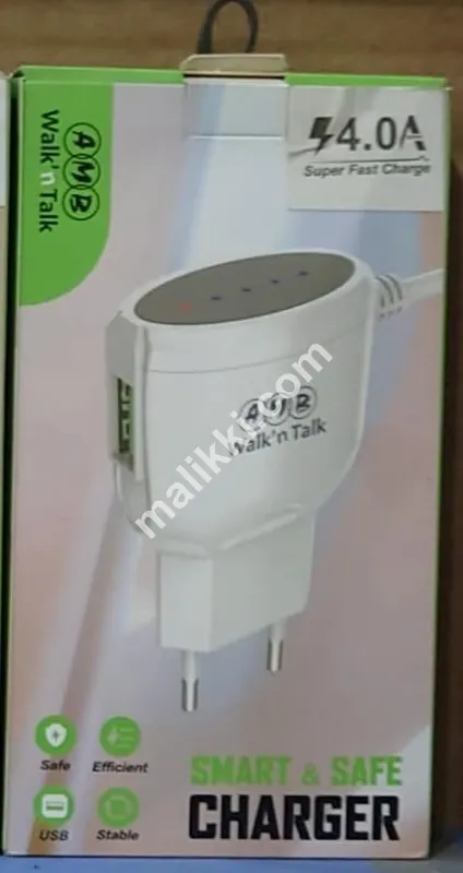 AMB Walk n Talk Smart Safe Charger 4.0A Super Fast Charge