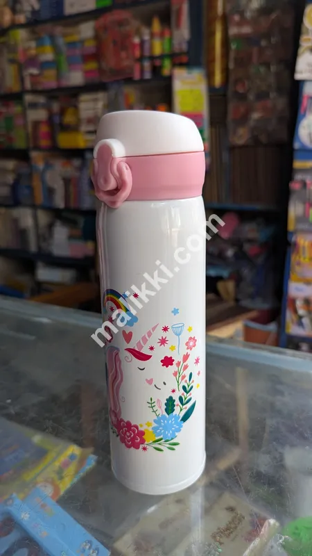 Pink Unicorn Water Bottle-0