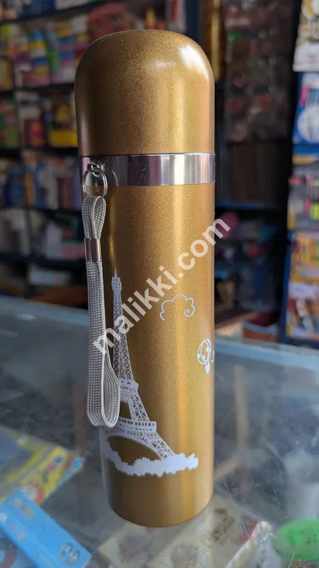 Golden Eiffel Tower Water Bottle