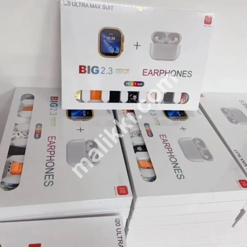 I20 Ultra Max Suit Smart Watch 10 In 1 Box 2.3inch Large Screen With 7 Strips Smartwatch With Airpords2 (random Color)