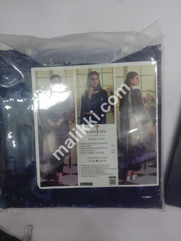 Asim Jofa Lawn 3 PCS Unstiched Suit-0