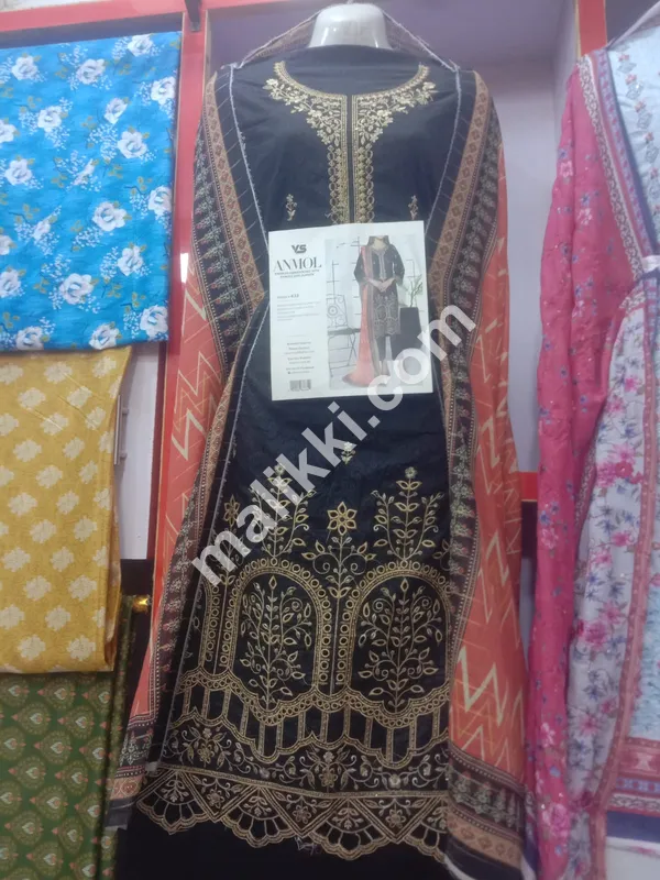 VS Embroidered 3 Pcs Unstiched Suit