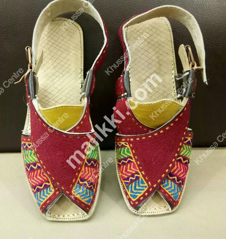 1 Piece Leather Khussa 