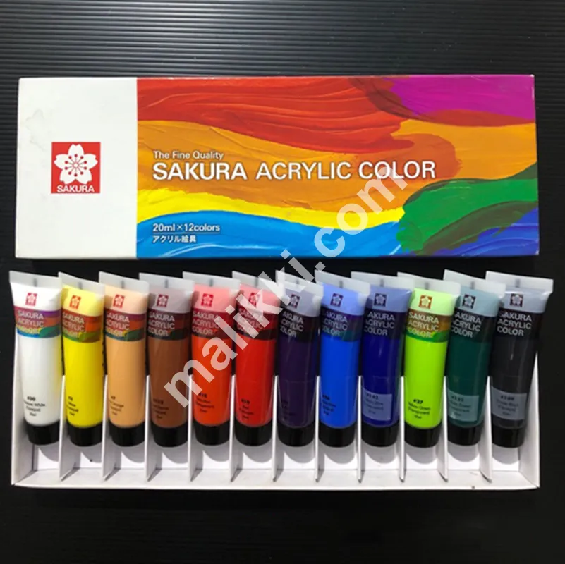 Sakura Acrylic Color Set 20ml 12 Colors