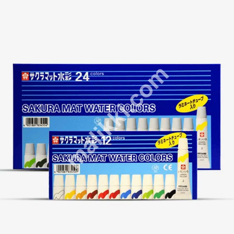 Sakura Mat Watercolor 5ml Tube 12 Pcs