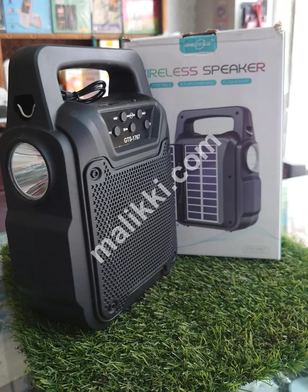 Wireless Speaker with Solar Charging and Solar Panel