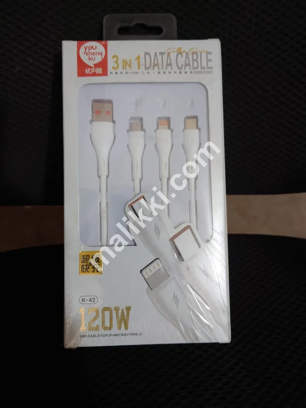 3 in 1 Data Cable upto 120W-0