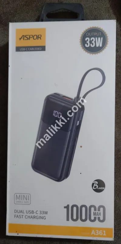 Aspor 33 W 10000mah Usb C