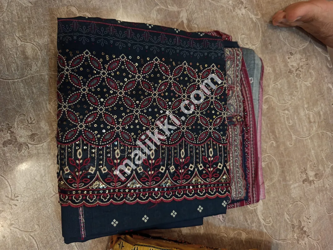 Original Bin Saeed 3 PCS Chickankari Unstiched Suit
